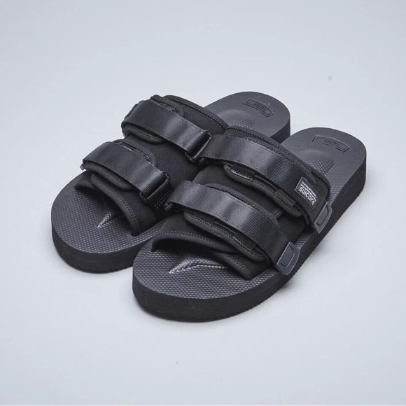 Suicoke Black Adjustable‎ Strapped Slide Sandals Size 7 main image 5